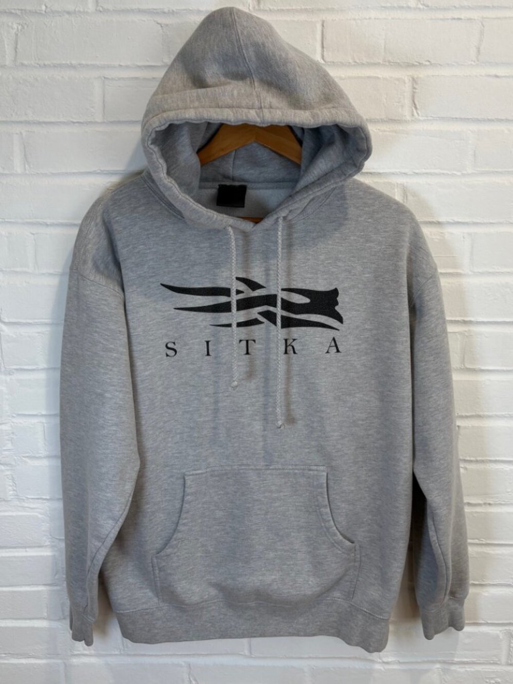 Sitka Icon Pullover Hoodie Gray Sweatshirt Hunting Men's Large